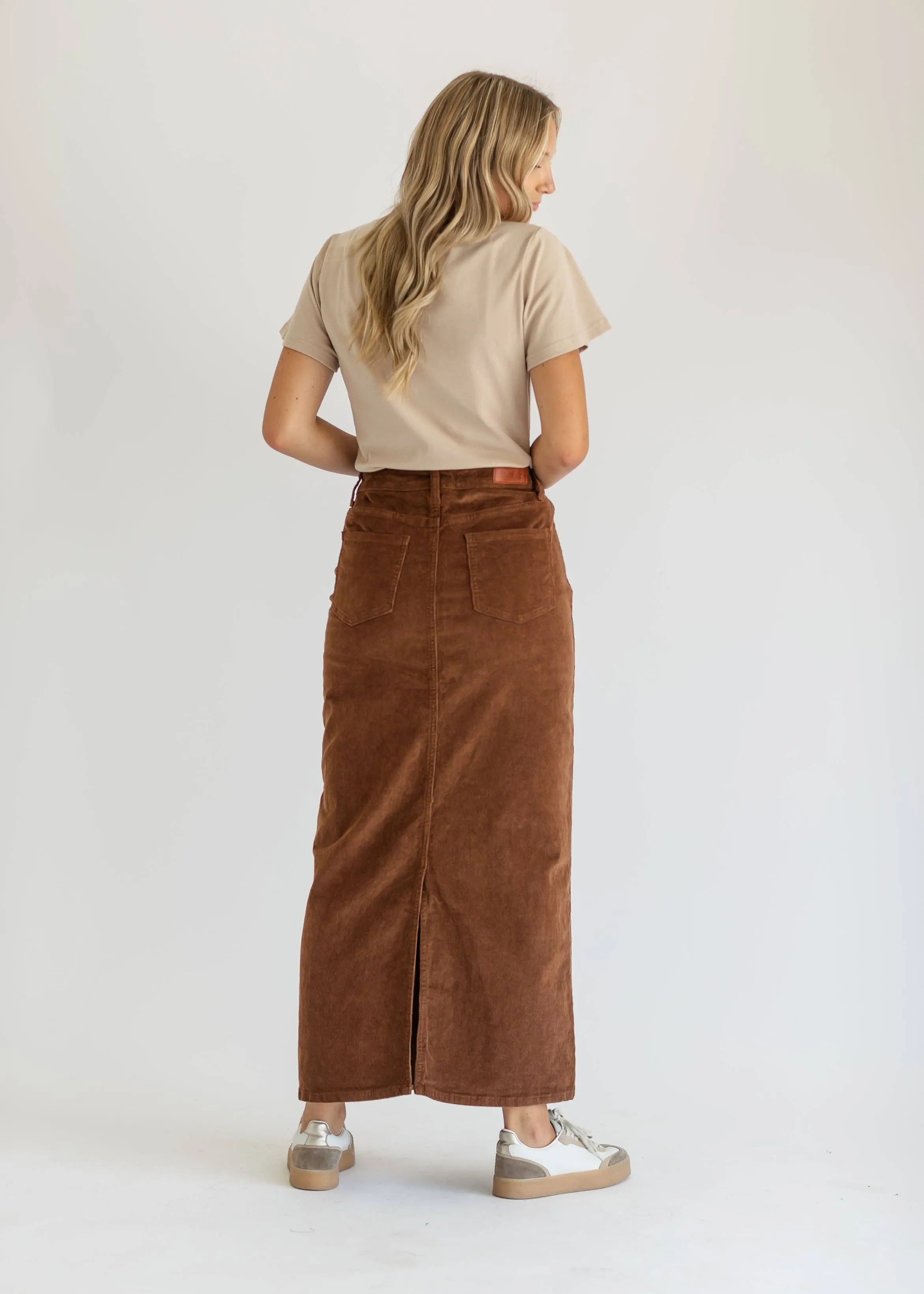 Plus Stella Corduroy Maxi Skirt