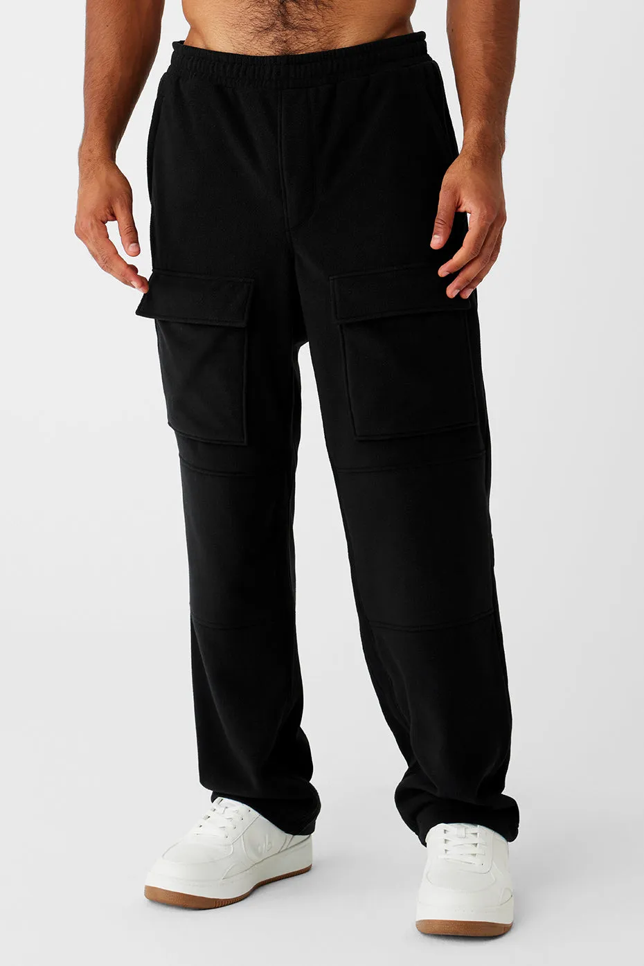 Polar Fleece Ridge Cargo Pants - Black