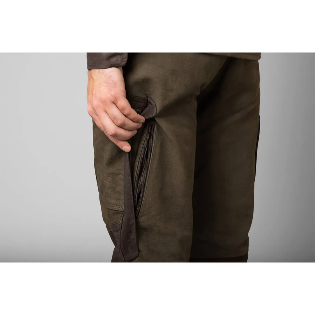 Pro Hunter Leather Trousers - Willow Green by Harkila