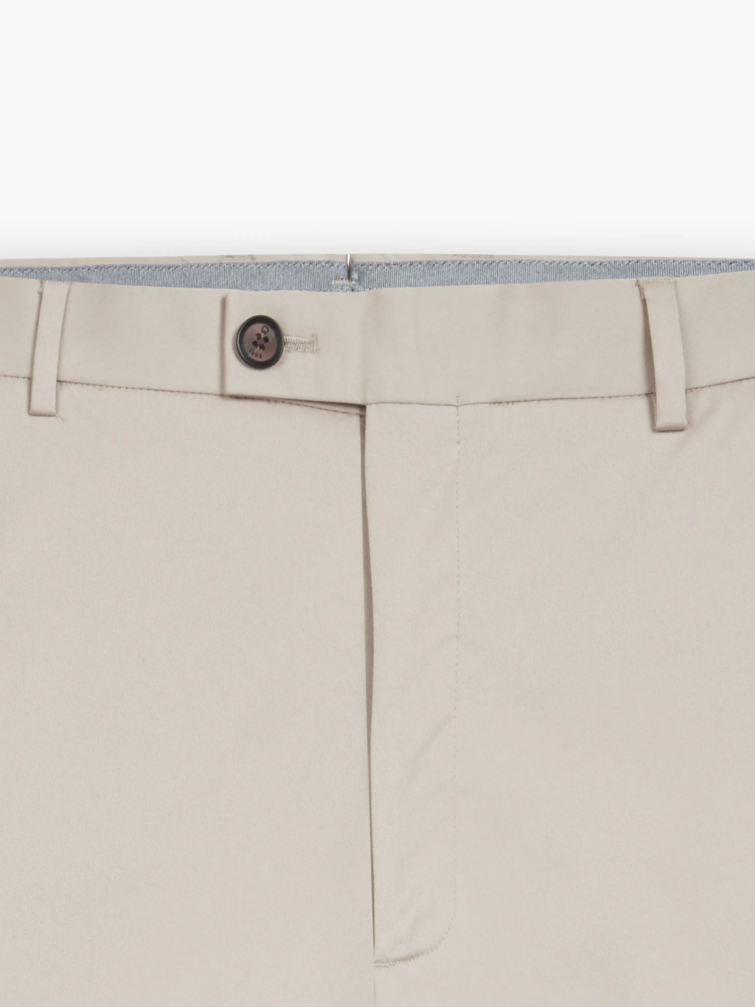 Radcliffe Slim Fit Beige Cotton Stretch Chino