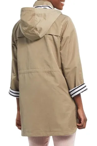 Raincoat with removable hood