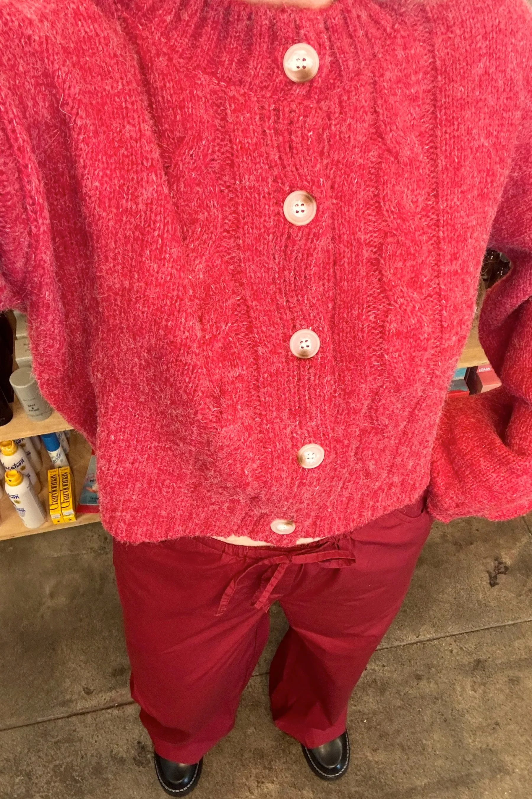 Red Nolita Cardigan