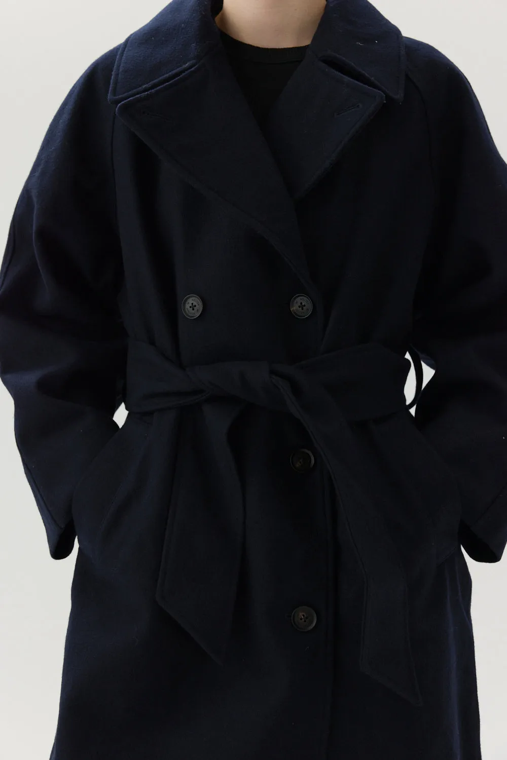 ROOMY TRENCH TECHWOOL AW24 NAVY