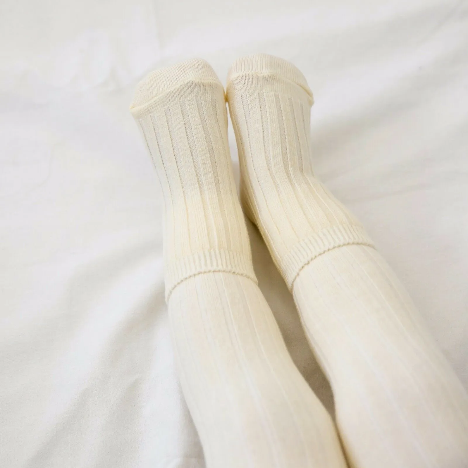 RunRun Ivory Ribbed Leggings