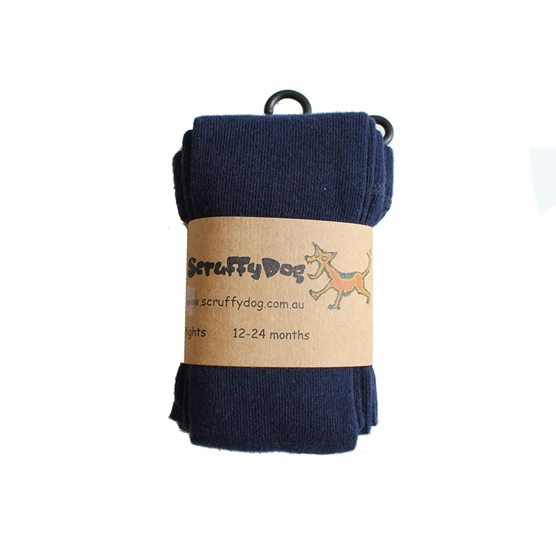 Scruffy Dog Tights - Navy