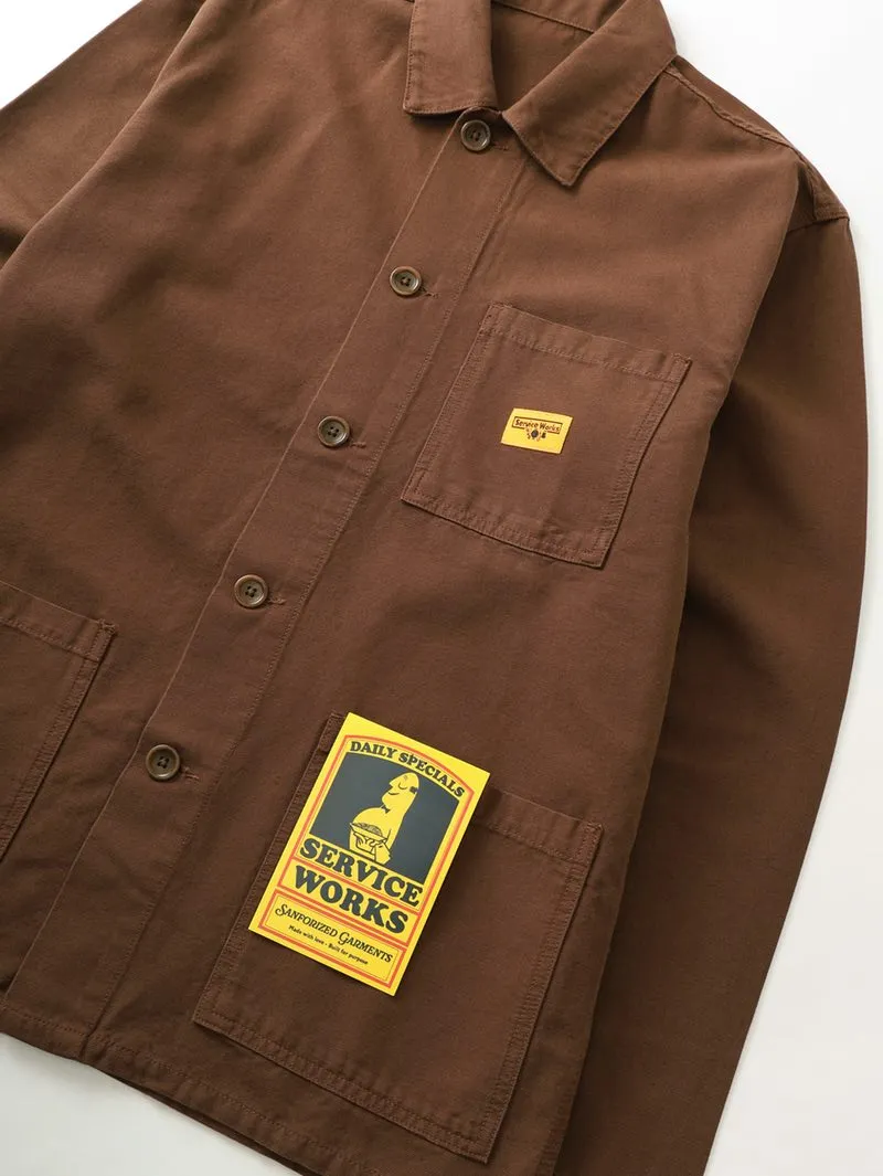 Service Works Brown Canvas Coverall Jacket