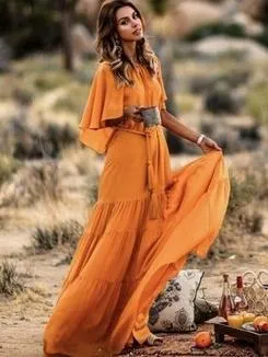 Sexy Sleeveless Loose Stitching Autumn Long Dress Maxi Dress