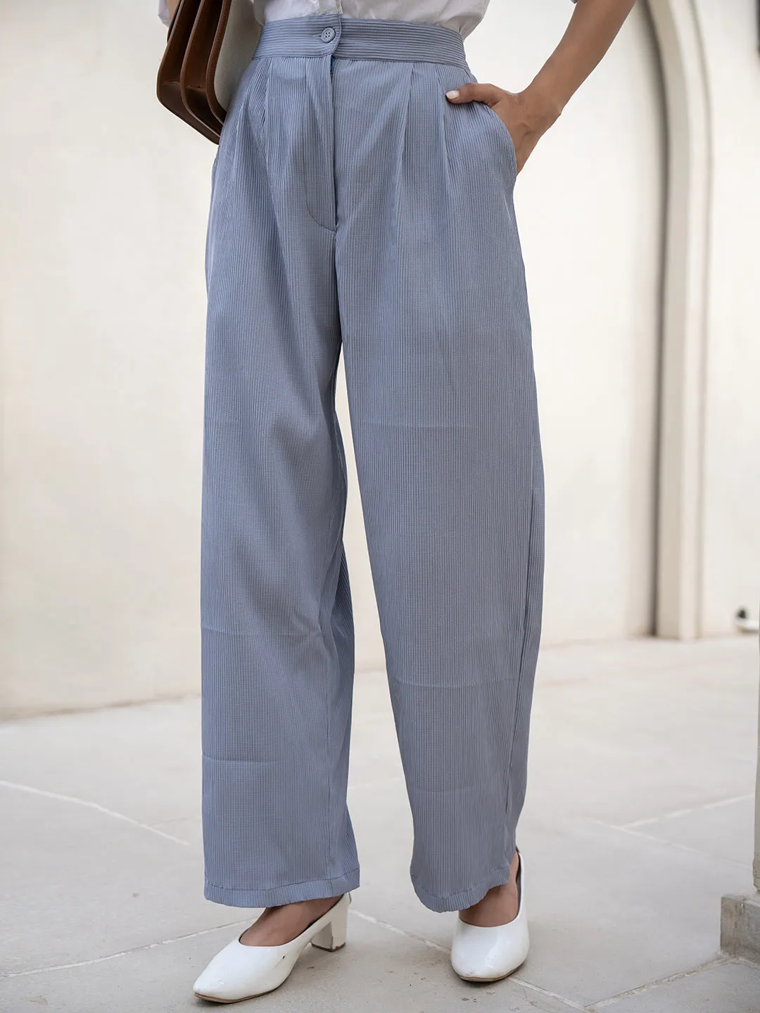 Star Line Grey Formal Pants