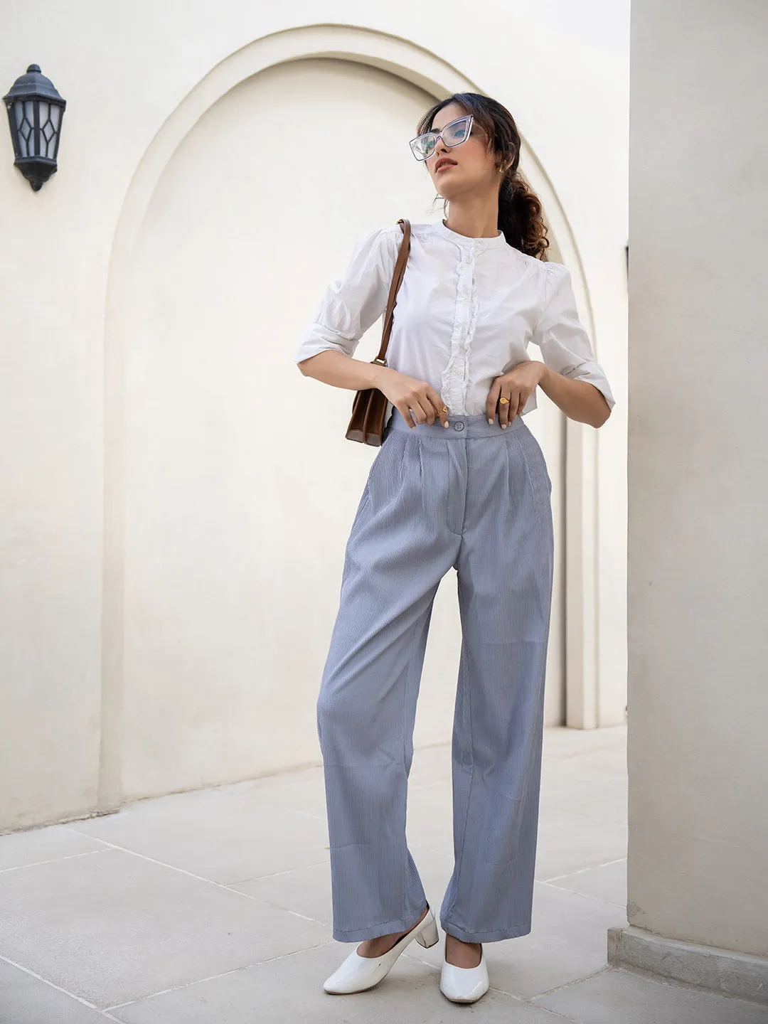 Star Line Grey Formal Pants