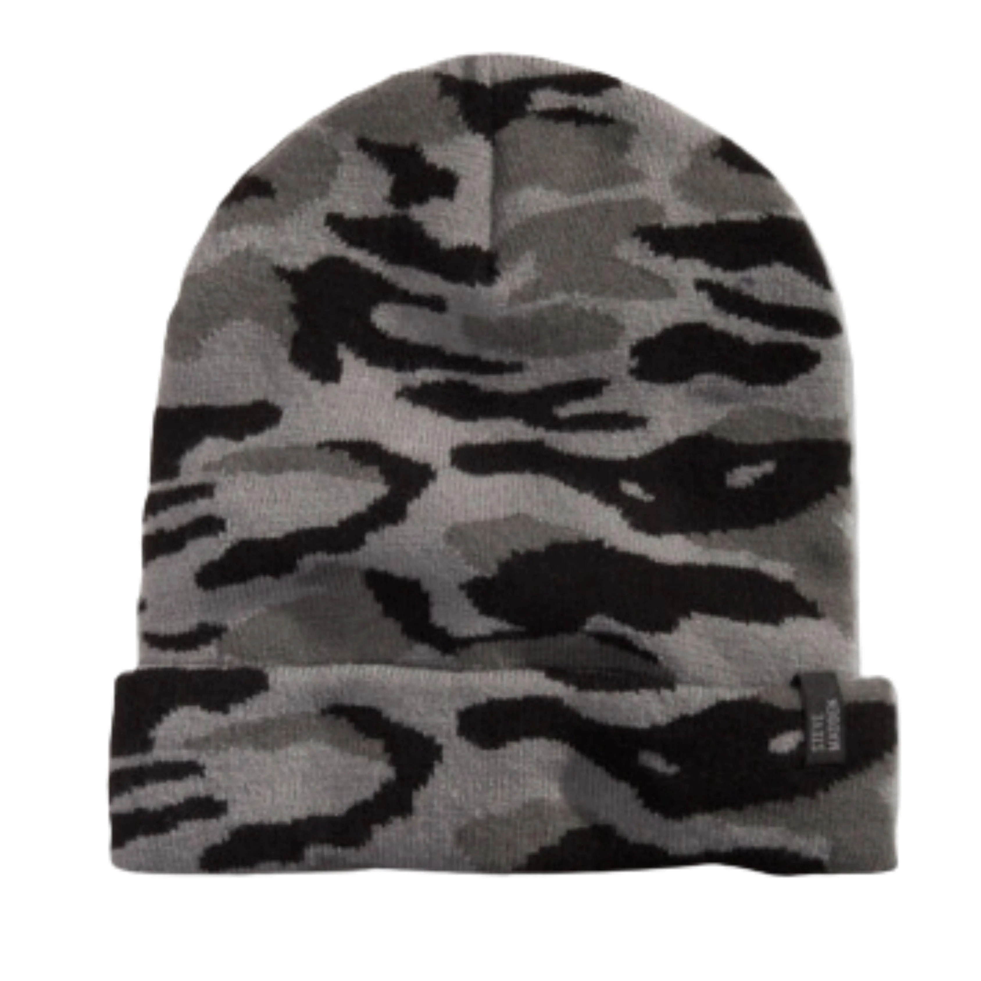 STEVE MADDEN - Knit Camo Beanie Hat