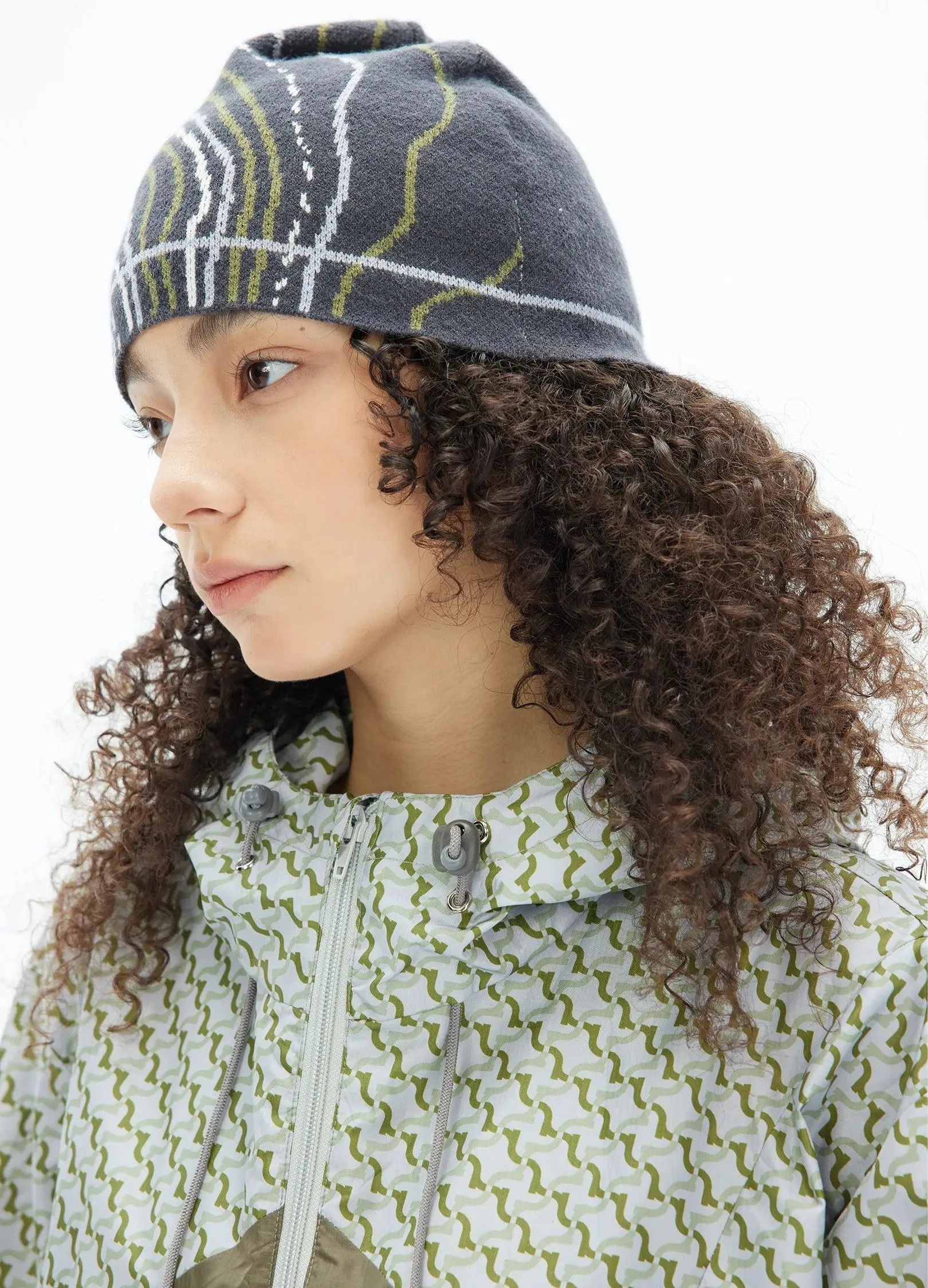 Striped Latitude Knit Beanie Hat