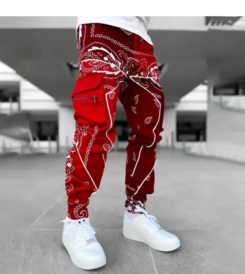 TEEK - Bandana Print Cargo Pants