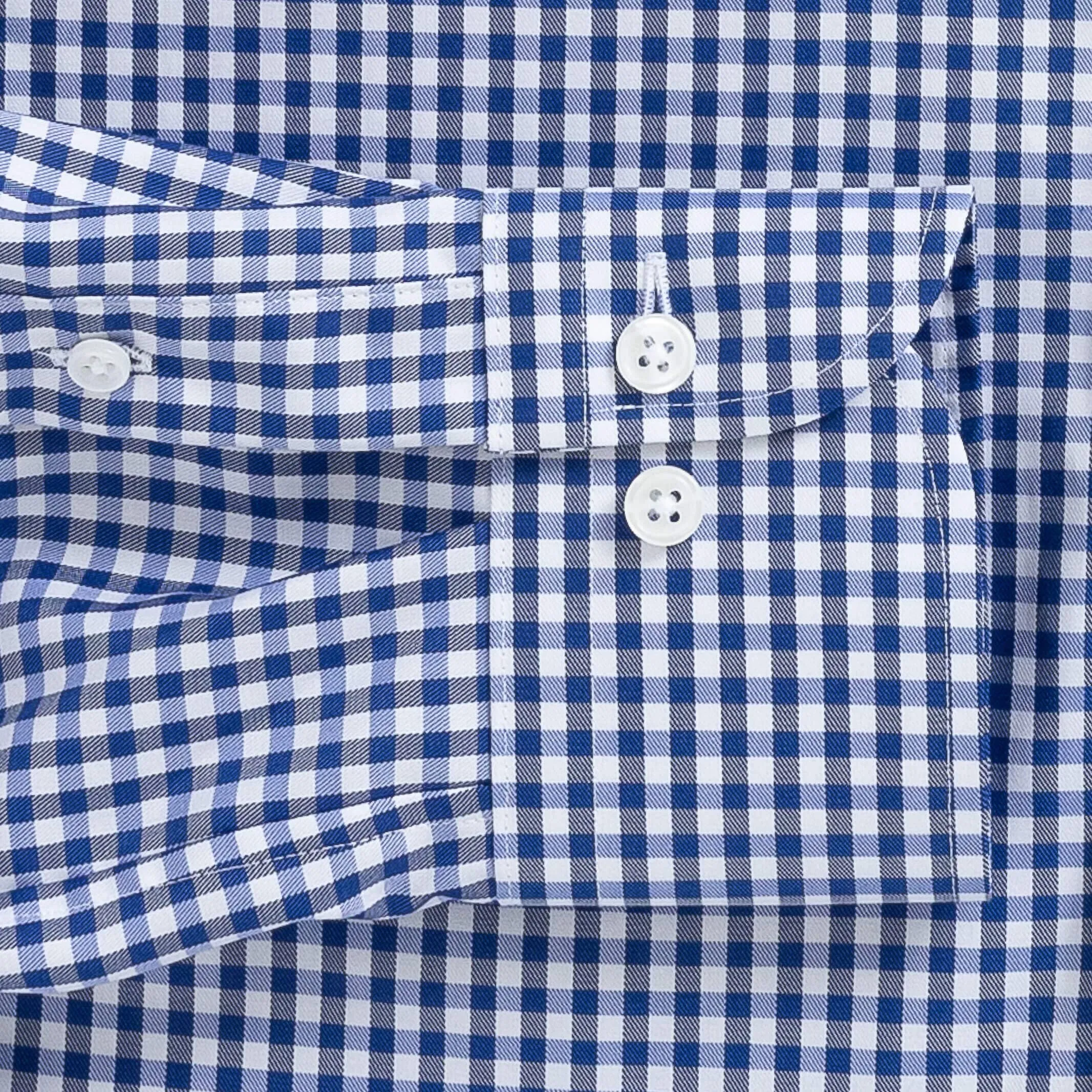 The Cobalt Thomas Mason Monte Gingham Custom Shirt