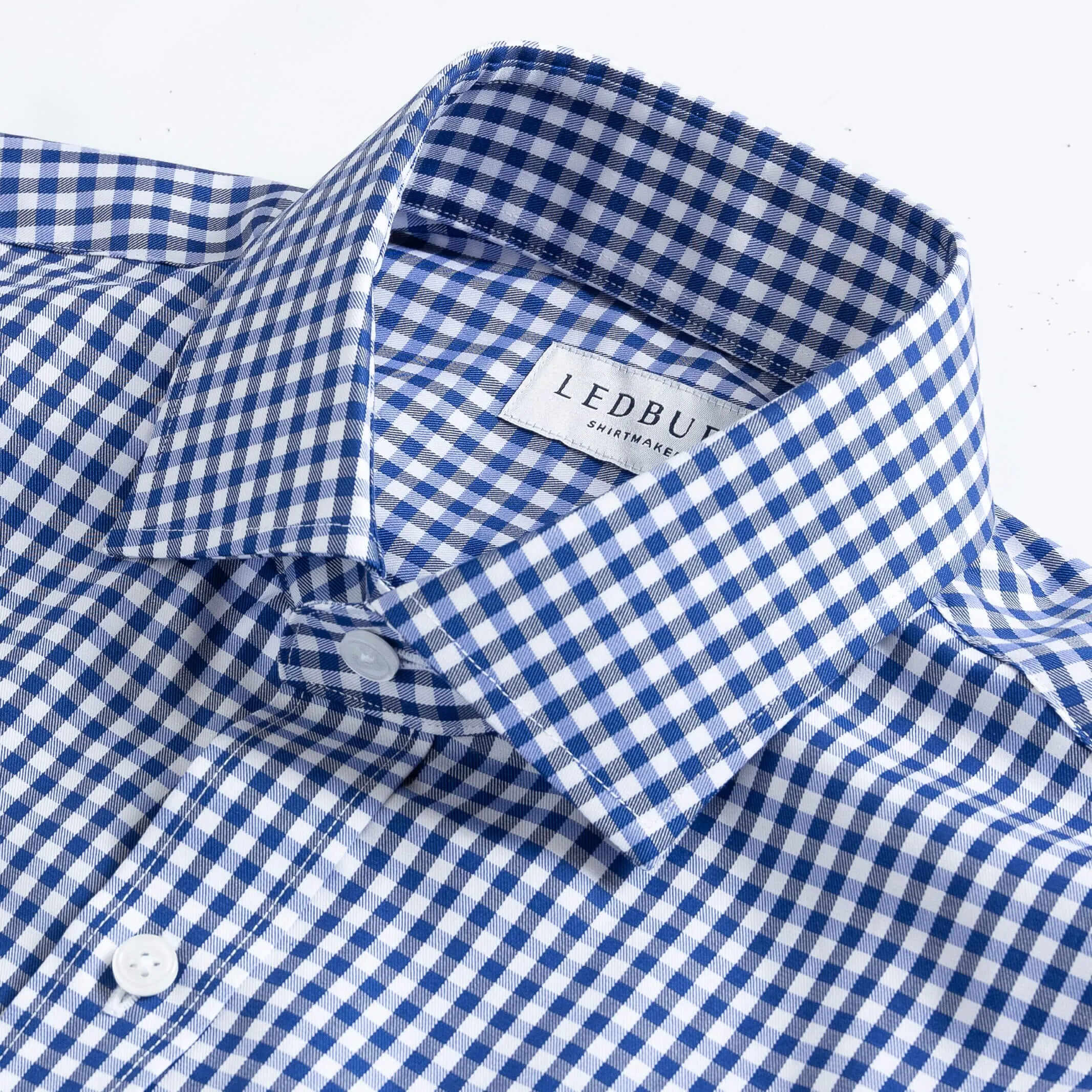 The Cobalt Thomas Mason Monte Gingham Custom Shirt