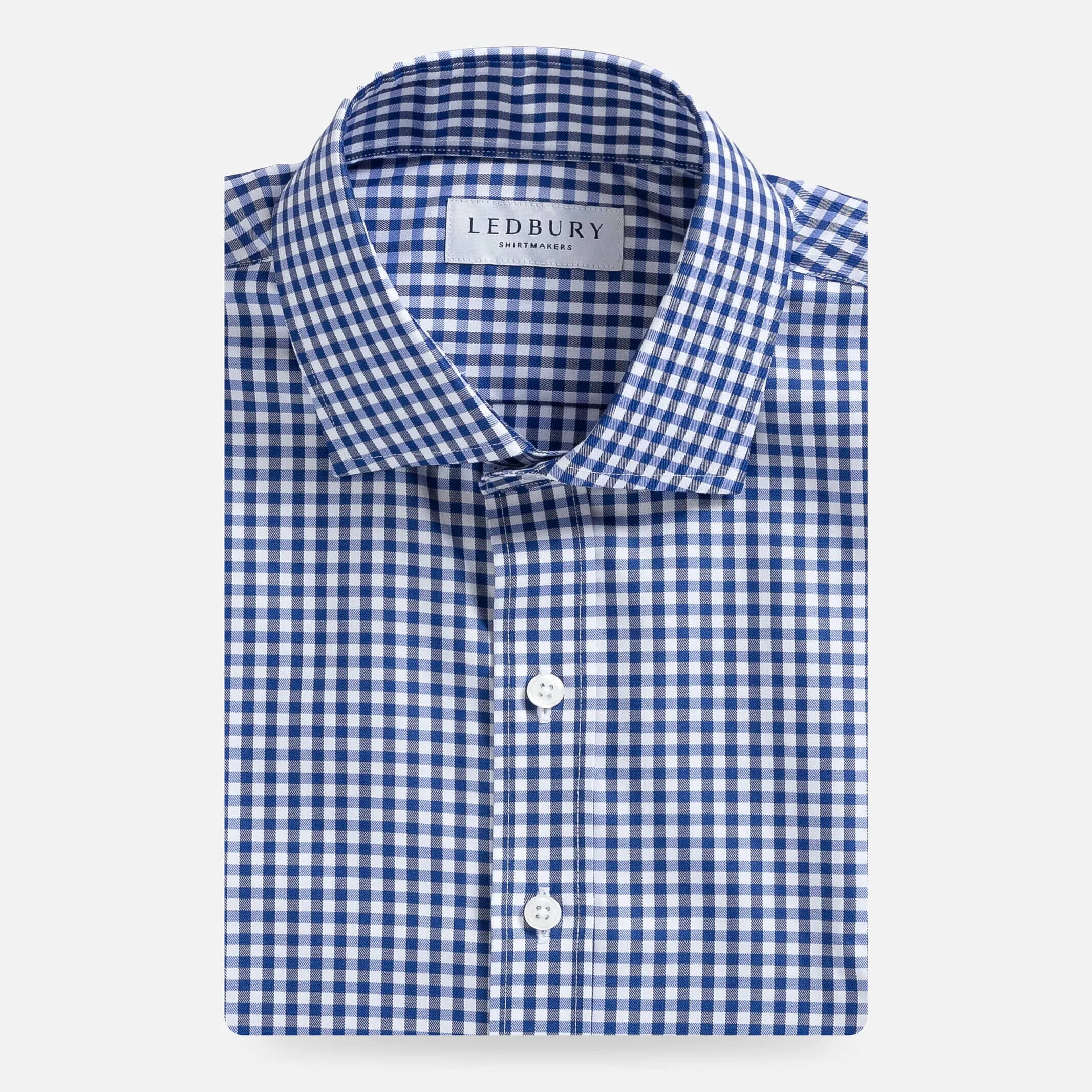 The Cobalt Thomas Mason Monte Gingham Custom Shirt