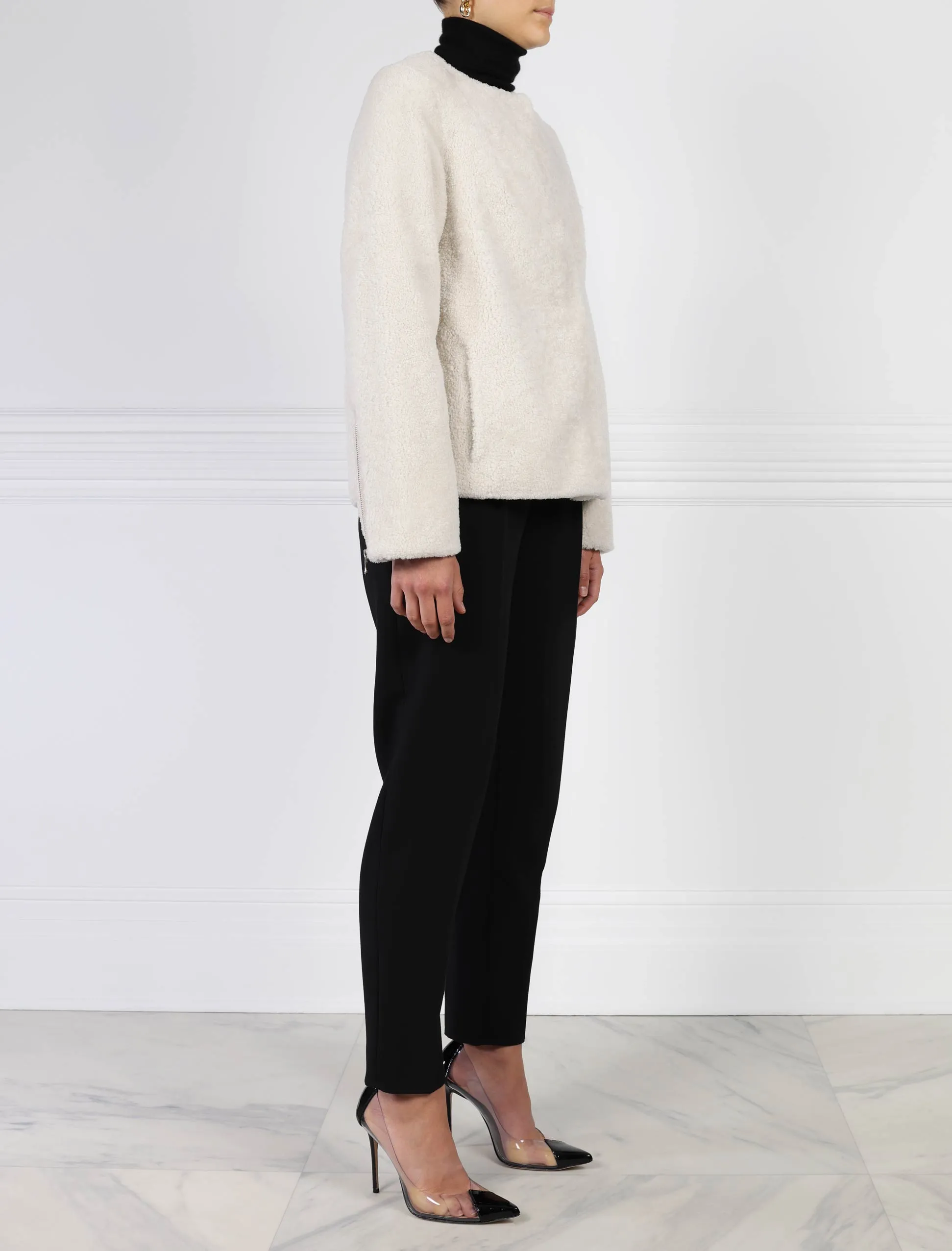 The Zora Curly Shearling Jacket