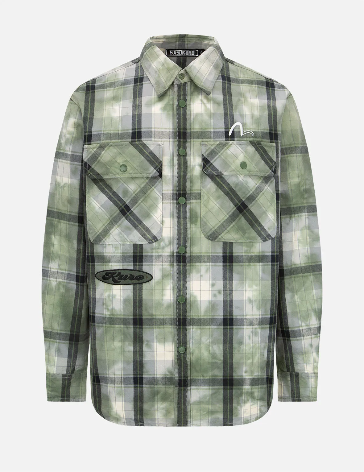 Tie-dyed Check Shirt