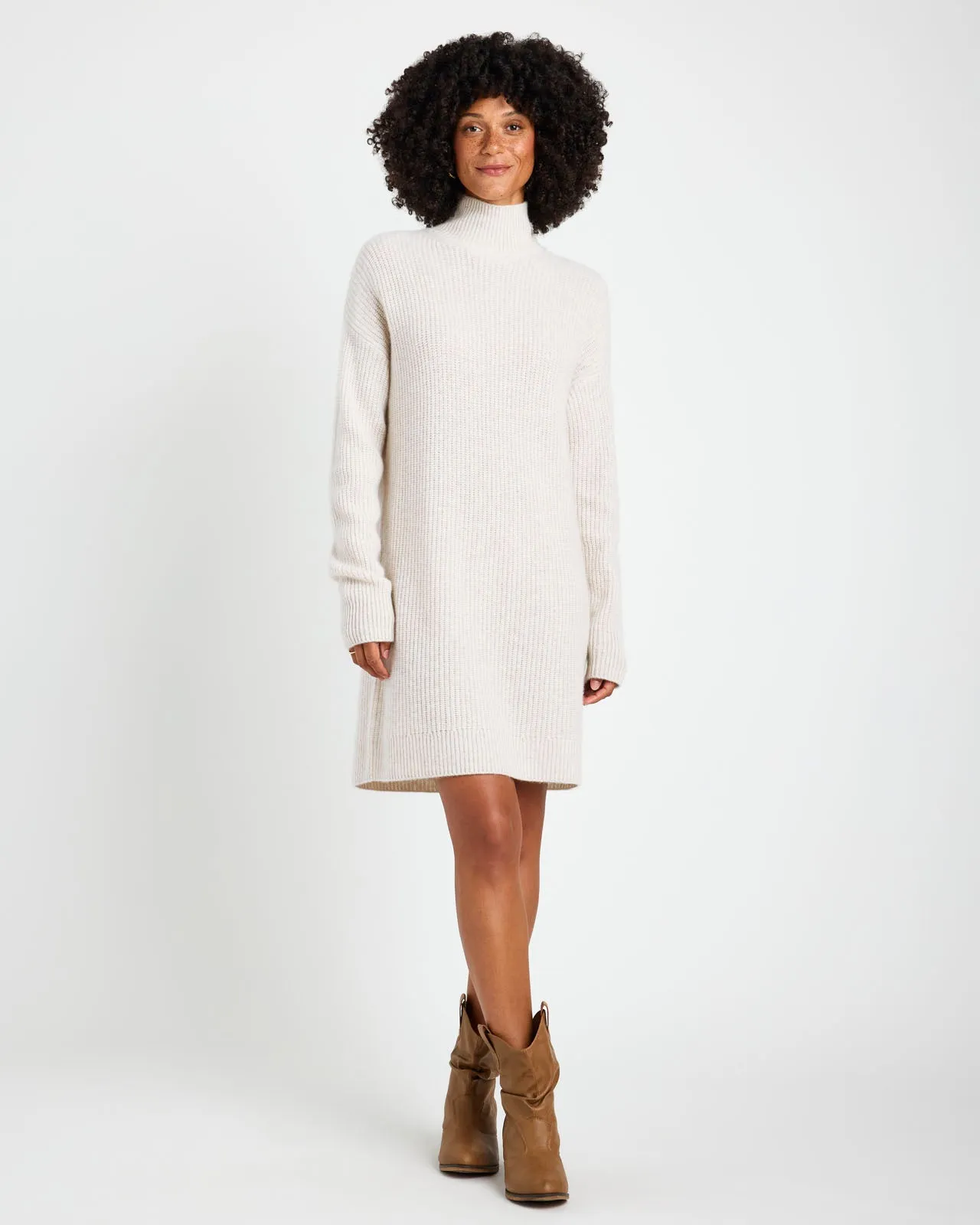 Tori Cashmere Tunic Sweater Dress