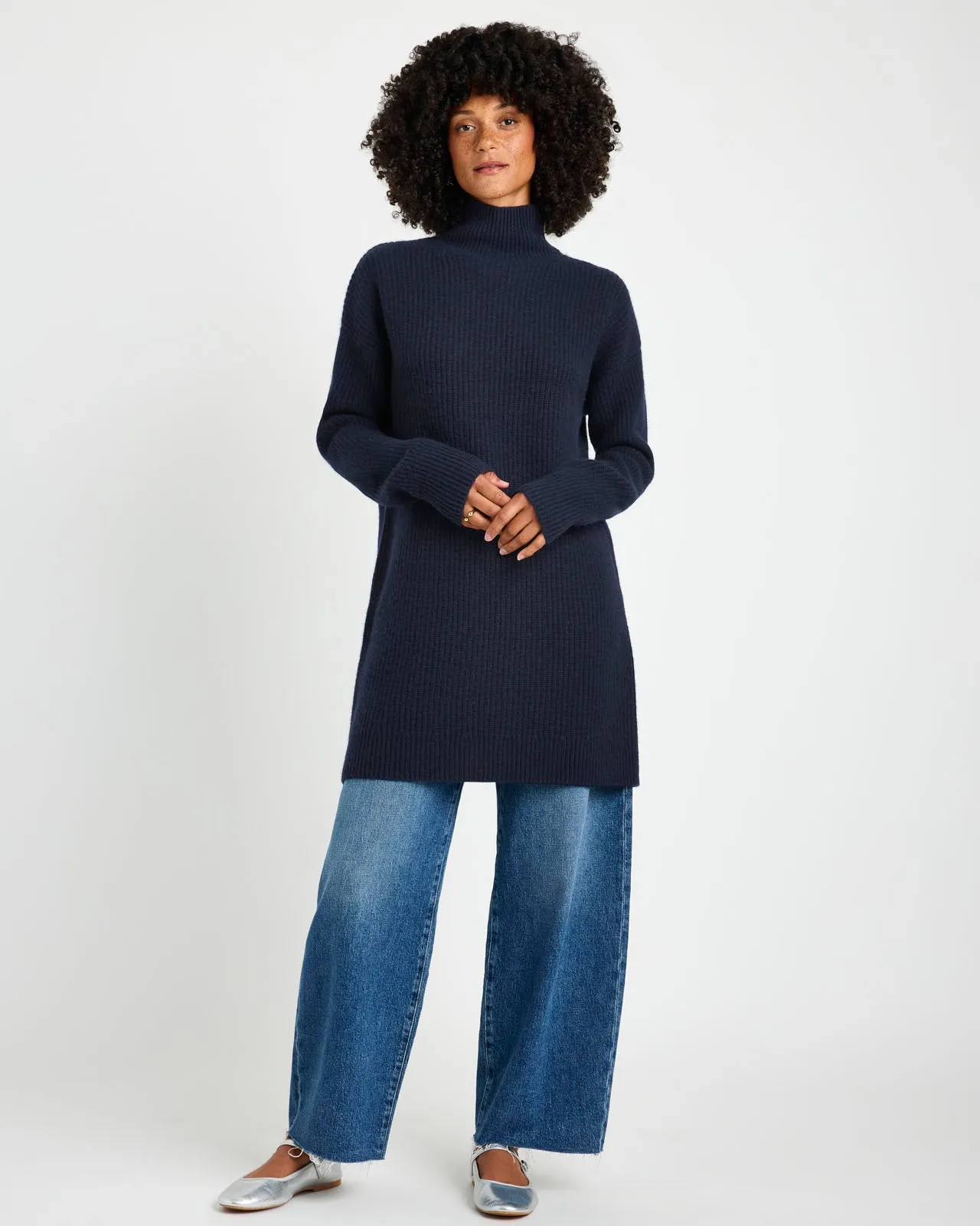 Tori Cashmere Tunic Sweater Dress