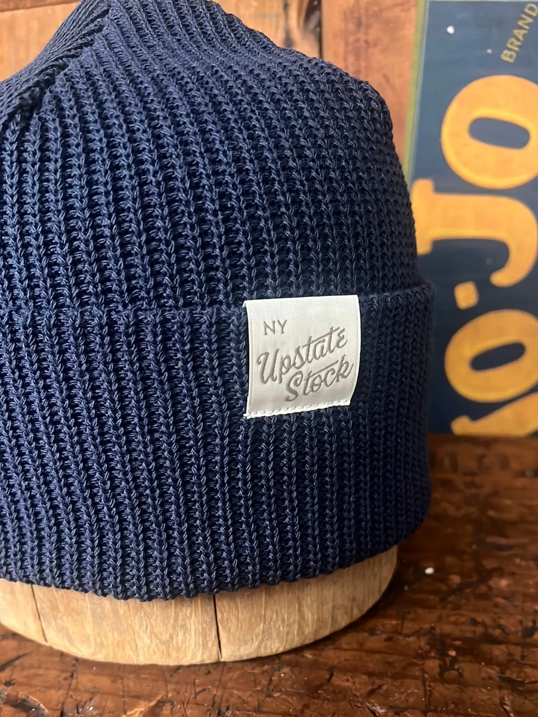 Upcycyled Cotton Watchcap - Navy