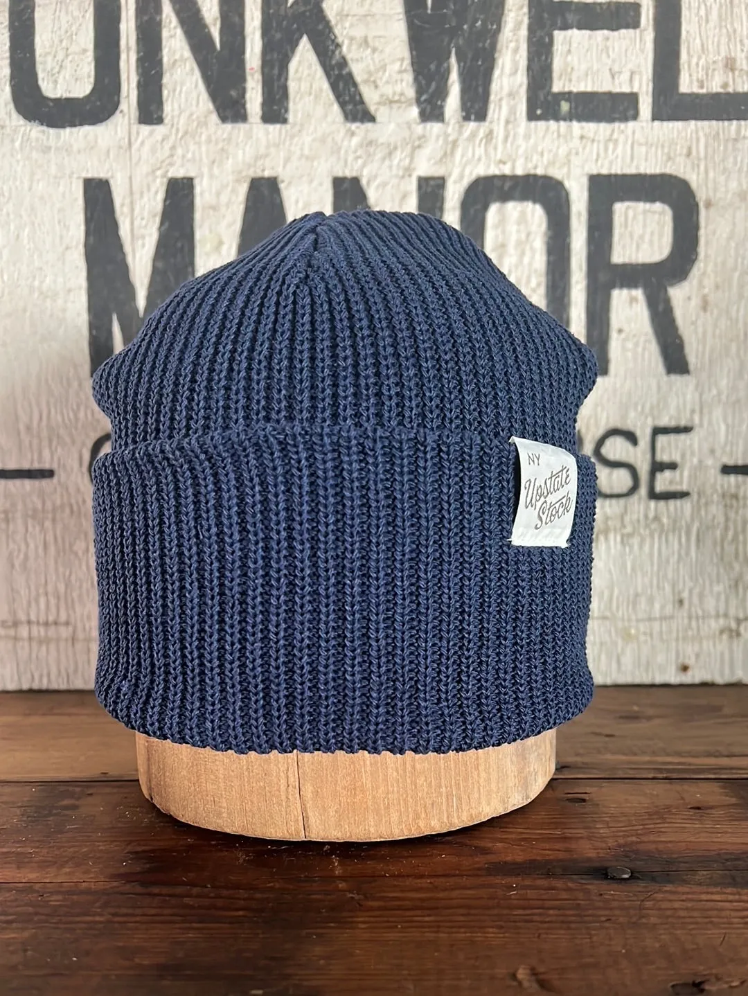 Upcycyled Cotton Watchcap - Navy