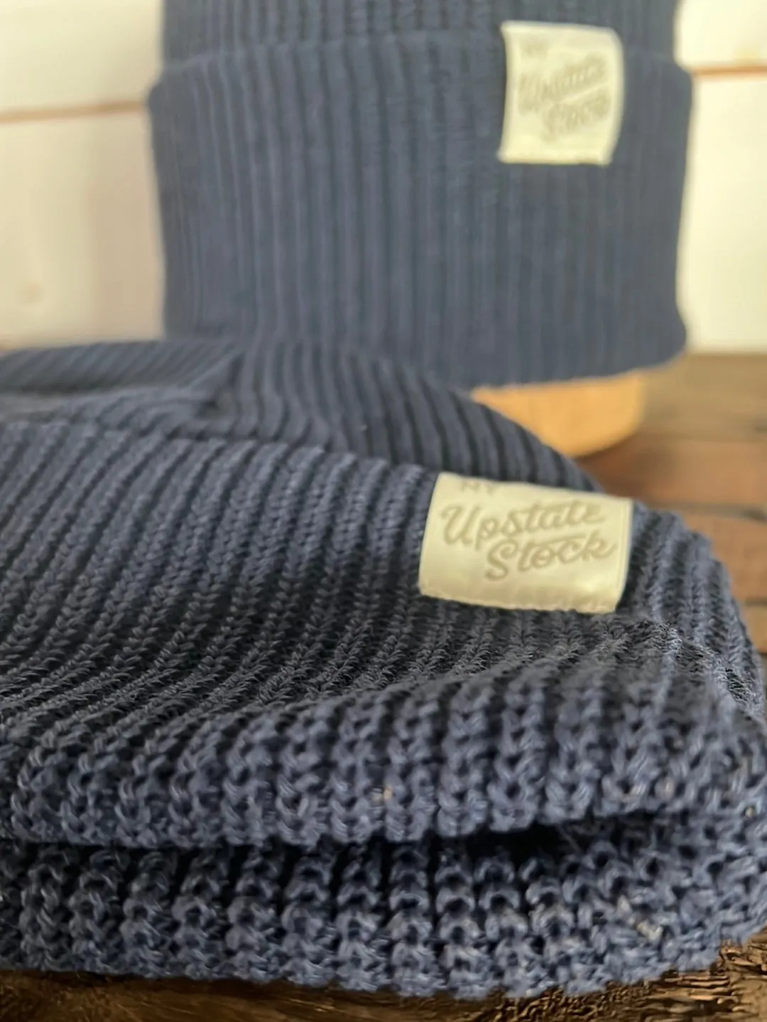 Upcycyled Cotton Watchcap - Navy