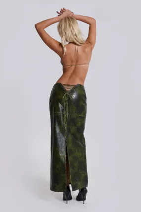 Venom Faux Leather Maxi Skirt