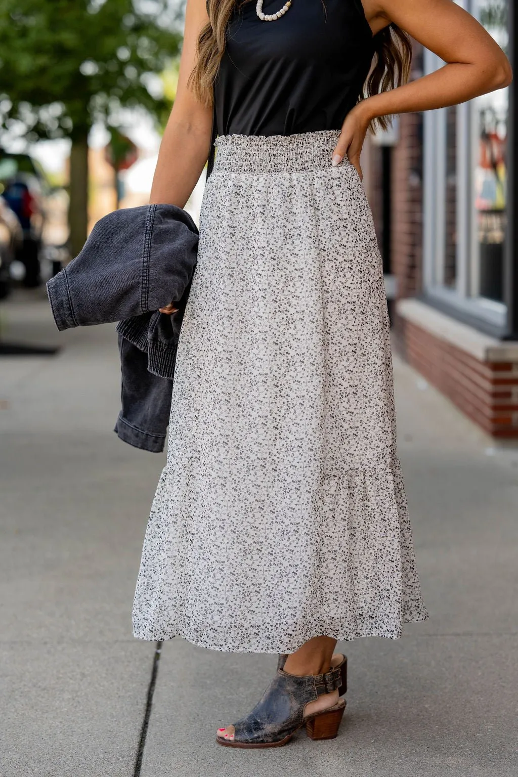 Vintage Vines Maxi Skirt