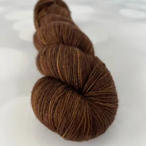 Walk the Plank, Treasured YAK Toes Sock Yarn, chocolate brown yarn