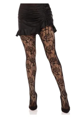 Wild Rose Net Tights