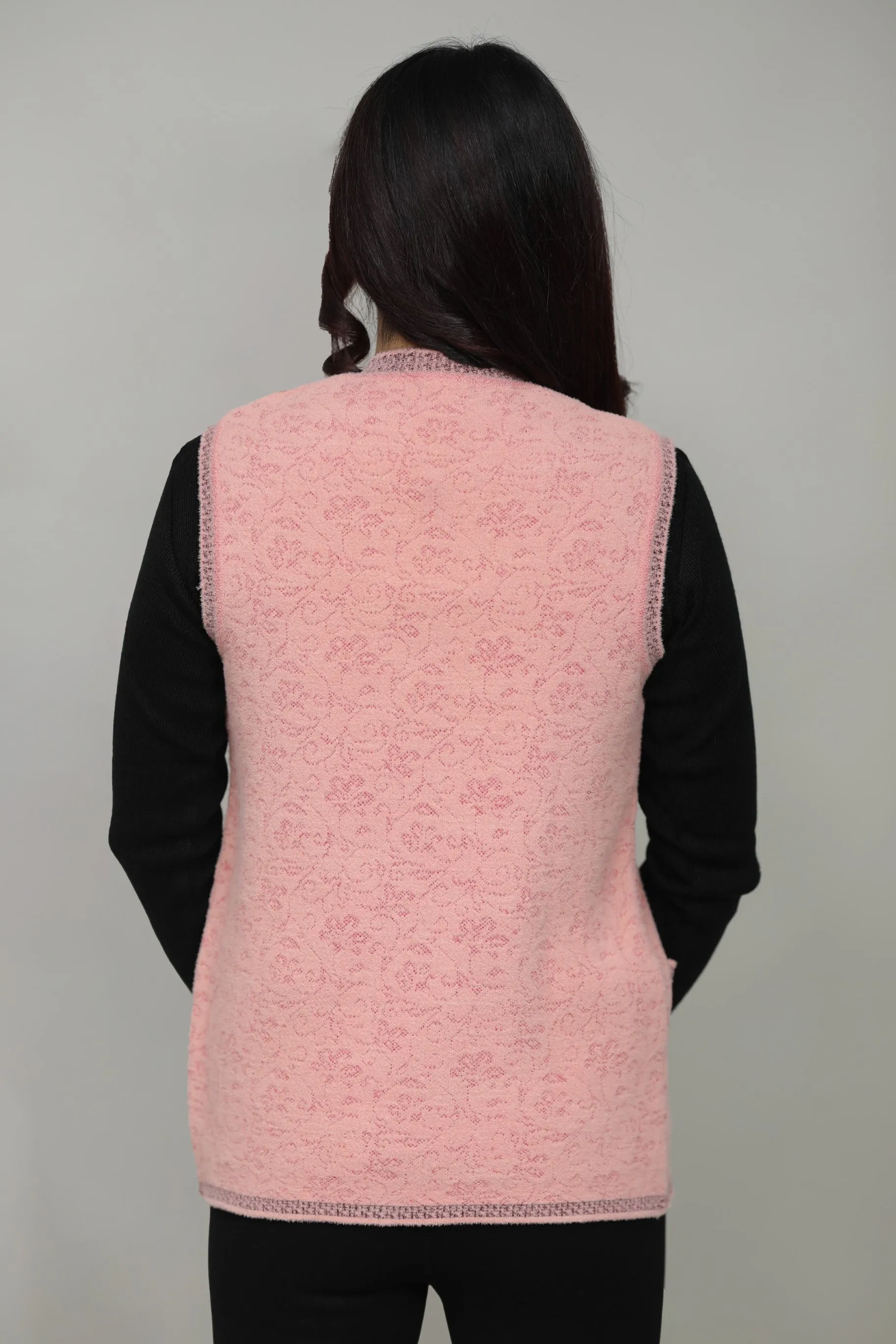 Women V-Neck Sleeveless Cardigan