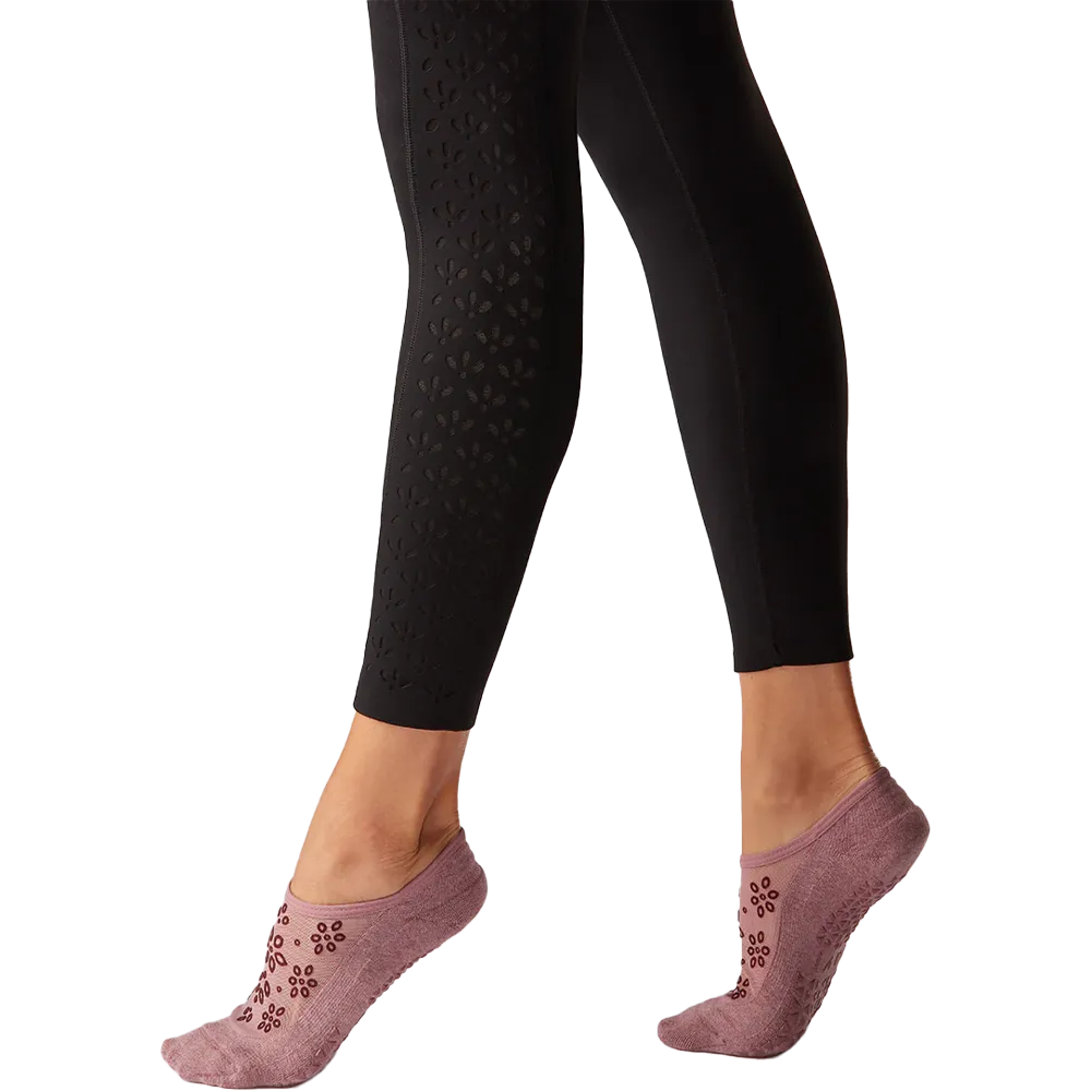 Women's High Waisted Eyelet 7/8 Leggings