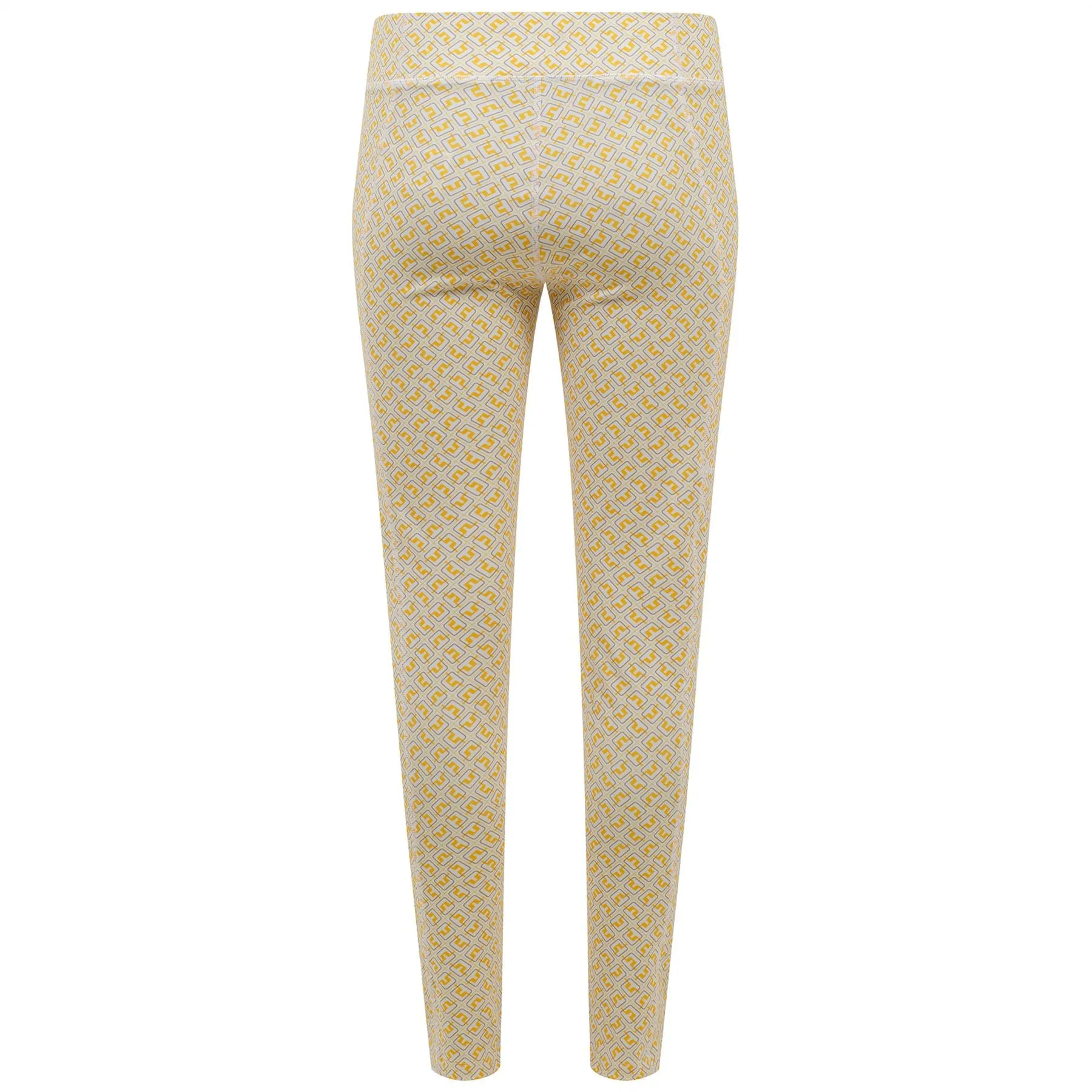 Womens Zena Print Lux Sculpt Tights White JL Monogram Check - AW22