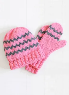 Zig Zag Mittens & Hat